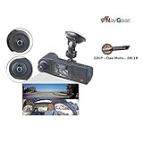 NavGear 360 Grad Dashcam: Full-HD-Dashcam mit 2 Kameras für 360°-Panorama-Sicht, G-Sensor (360 Grad Kamera Auto)