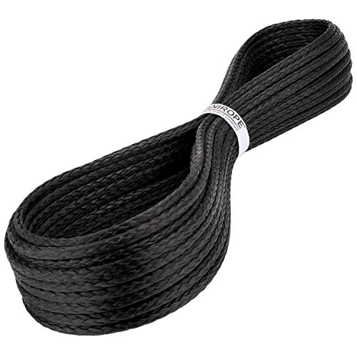Kanirope® Dyneema Seil PRO 3mm 20m Schwarz 12-fach geflochten SK78 verstreckt beschichtet