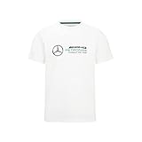 MERCEDES AMG PETRONAS Formula One Team - Offizielle Formel 1 Merchandise Kollektion - Großes Logo-T-Shirt - Weiß - Herren - S