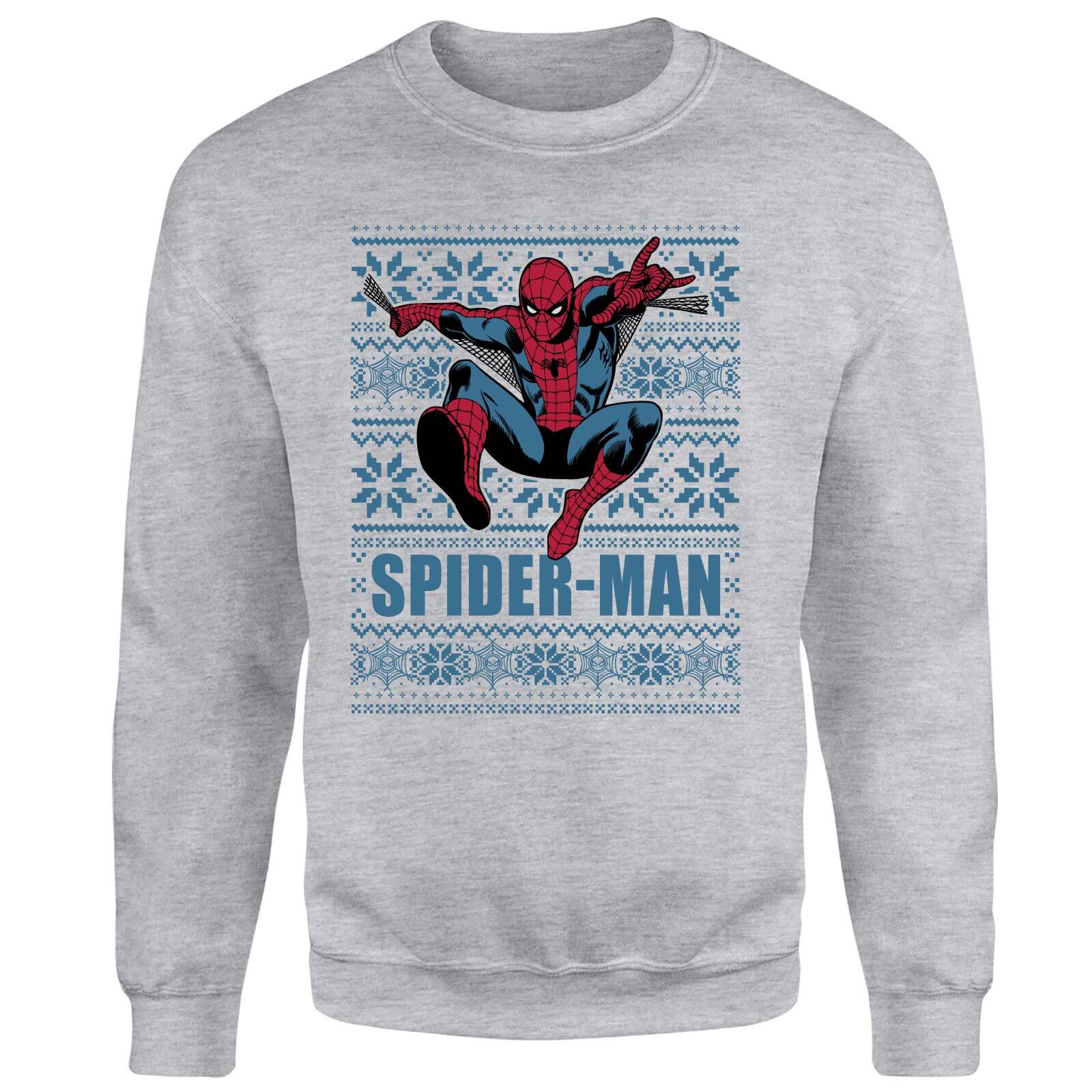 Marvel Comics Spiderman Leap Weihnachtspullover - Grau - XL 4