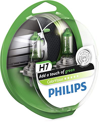 Philips 12972CVPGS2 Fahrzeuglampe ColorVision H7, Grün, 2 Stück