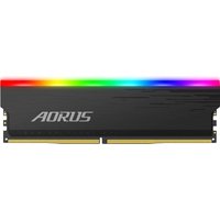Gigabyte AORUS RGB - DDR4 - Kit - 16 GB: 2 x 8 GB - DIMM 288-PIN - 3733 MHz / PC4-29800 - CL18 - 1.4 V - ungepuffert - non-ECC - Grau (GP-ARS16G37)