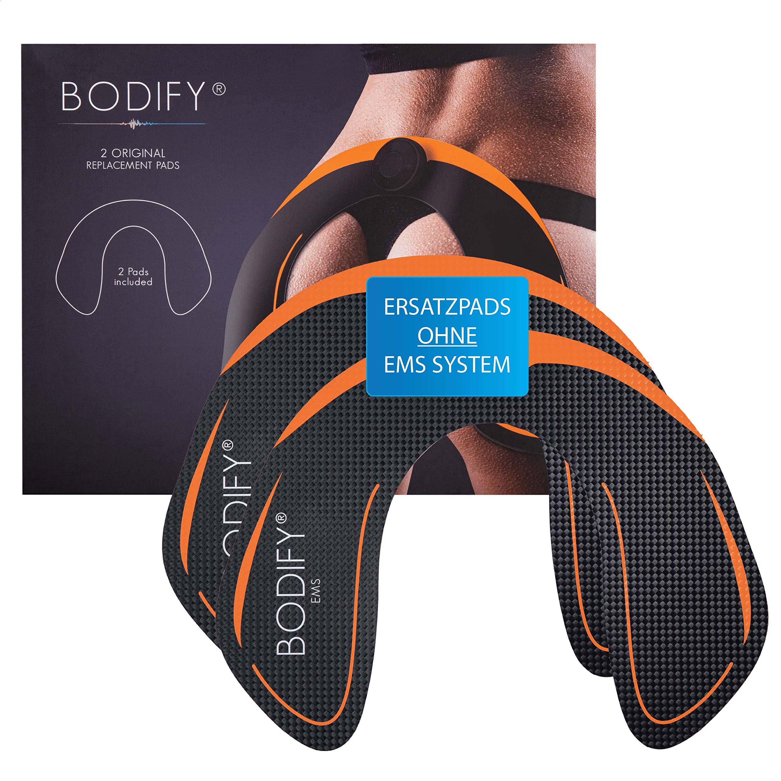 Bodify Original Ersatz-Pads 2er-Set (Ohne Controller) EMS Hüfttrainer - Pomuskeltrainer für Männer und Frauen