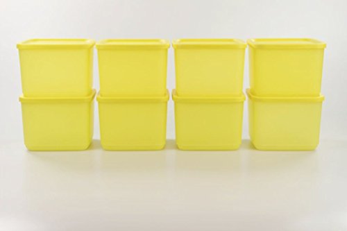 TUPPERWARE Kühlschrank Geburtstagskracher 1,0 L gelb (8) Frischebehälter Dose