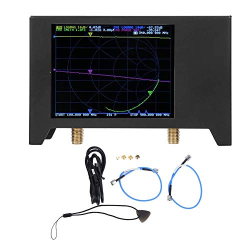 2,8-Zoll-Bildschirm des Antennenanalysators mit dem Shell-Netzwerkanalysetool SAA2 NanoVNA V2, 50 kHz - 3 GHz 320 x 240 Legierungsantennenanalysator-Kit