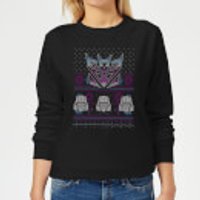 Decepticons Classic Ugly Knit Women's Christmas Sweatshirt - Black - S - Schwarz