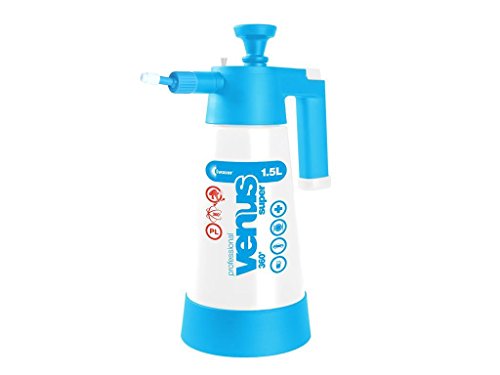 Drucksprüher Sprüher Sprayer Pumpsprüher mit druckablass Ventil Kwazar Venus 360° Viton Dichtung 1,5 L