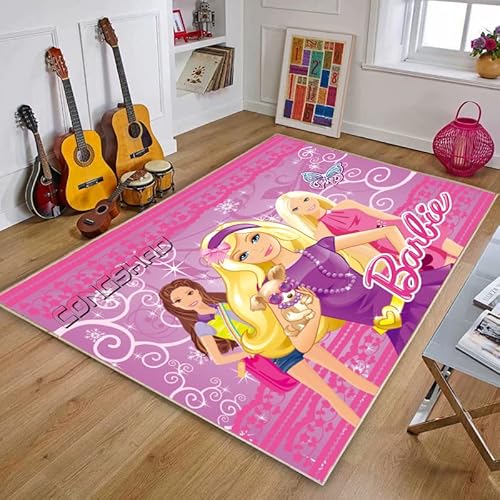 LEUYA Teppich Baby Krabbelteppich Kinder Mädchen Zimmer Teppich Spielmatte Für Kinder rutschfest 60X90Cm