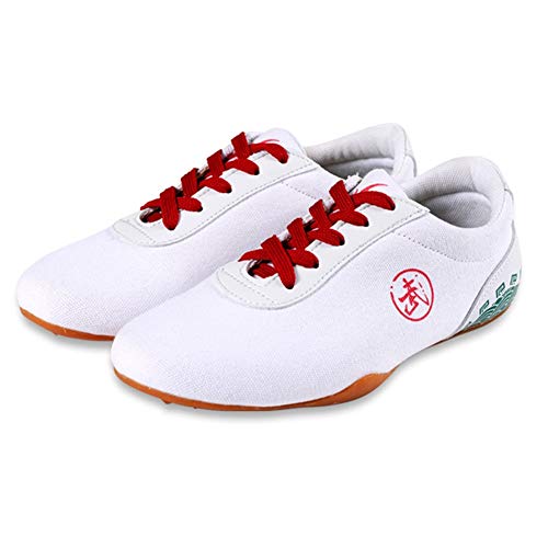 meng Taekwondo Schuhe, Boxen Karate Trainingsschuhe Martial Arts Trainning Schuhe Sneaker Kung Fu Taichi Leichte Schuhe for Frauen und Männer (Color : White, Size : 33)