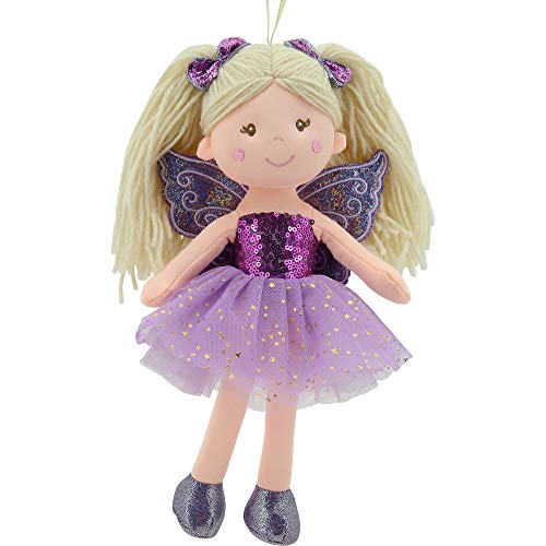 Sweety Toys 11766 Stoffpuppe Fee Plüschtier Prinzessin 30 cm lila