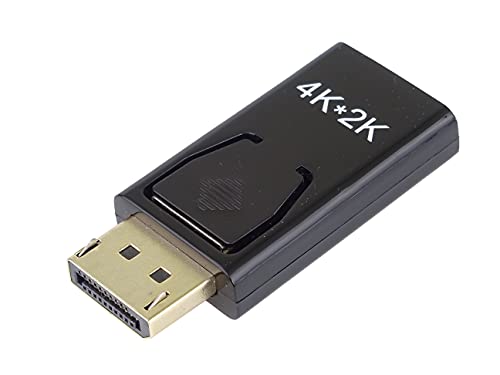 PremiumCord Adapter DisplayPort auf HDMI, Reduzierung, Auflösung Ultra HD 4K 2160p, Displayport 1.1a, HDMI 1.3, Vergoldete Anschlüsse, Schwarze Farbe