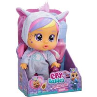 CRY Babies Loving Care Fantasy Jenna | Interaktive Puppe, die echte Tränen weint, einen Pyjama trägt und 3 Accessoires enthält - Spielzeug und Geschenk für Mädchen und Jungen