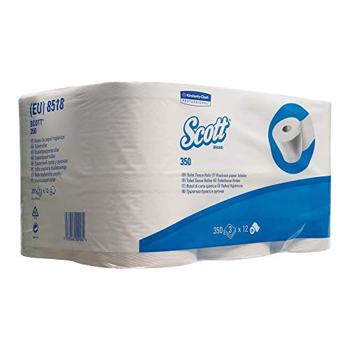 KCP 8518 SCOTT PLUS Toilet Tissue Rollen, Standard, Weiß (12600-er Pack)
