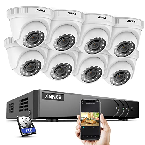 ANNKE 1080p DVR Videoüberwachung HD 8CH 1080P Überwachungskamera Set