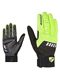 Ziener Erwachsene DALLEN TOUCH long Fahrrad-, Mountainbike-, Radsport-Handschuhe | Langfinger mit Touchfunktion - atmungsaktiv/dämpfend/winddicht/Softshell, poison yellow, 10,5