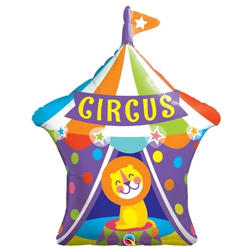Toyland® 91,4 cm bunter Zirkuszelt-Form Folienballon Heliumballon – Feier & Party Dekorationen
