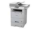Brother MFC-L6800DWT A4 MFP mono Laserdrucker (46 Seiten/Min., Drucken, scannen, kopieren, faxen, 1.200 x 1.200 dpi, Print AirBag für 750.000 Seiten) Weiß