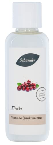 Saunabedarf Schneider - Aufgusskonzentrat Kirsche - saftig-süßer Saunaaufguss - 250ml Inhalt