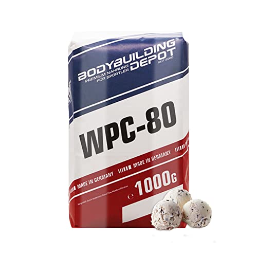 Bodybuilding Depot Whey Protein Pulver 1kg - Stracciatella | umweltfreundlich in Papier verpackt