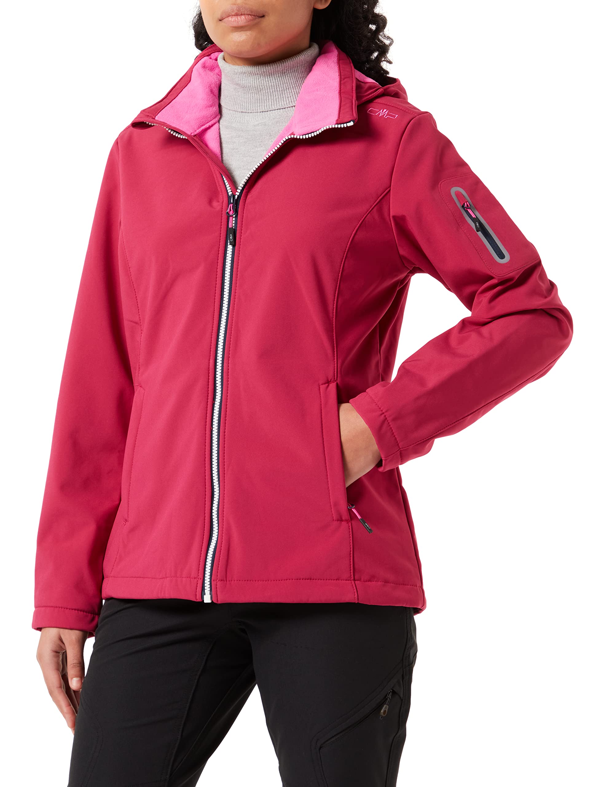 CMP Damen Windproof and Waterproof Softshell Jacket WP 7,000 Shell Jacke, Sangria, 44, 38