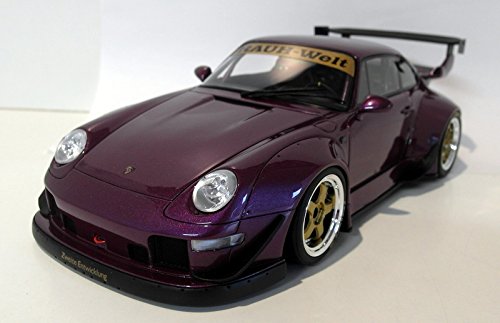 Porsche 911 (993) RWB, metallic-violett, 0, Modellauto, Fertigmodell, GT Spirit 1:18