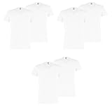 PUMA 6 er Pack Basic V Neck T-Shirt Men Herren Unterhemd V-Ausschnitt, Farbe:300 - White, Bekleidungsgröße:XL