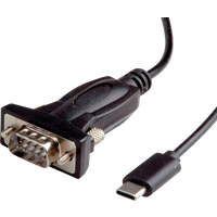 VALUE USB - Seriell Konverter-Kabel, Typ C - RS232, schwarz, 1,8 m