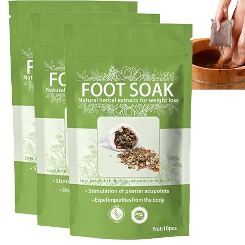 Herbal Detox Slimming Foot Pack, Herbal Detox Foot Soak Beads, Herbal Detox & Shaping Cleansing Foot Soak Beads, Herbal Foot Cleansing Soak Beads for Men Women (3bag)