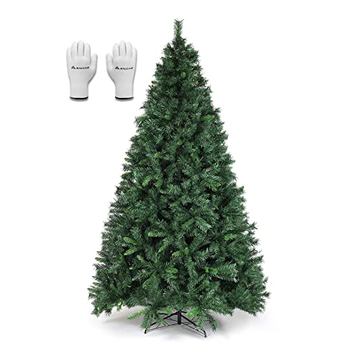 SALCAR Weihnachtsbaum künstlich 240cm mit 1168 Spitzen, Tannenbaum künstlich Schnellaufbau inkl. Christbaum-Ständer, Weihnachtsdeko - grün 2,4m