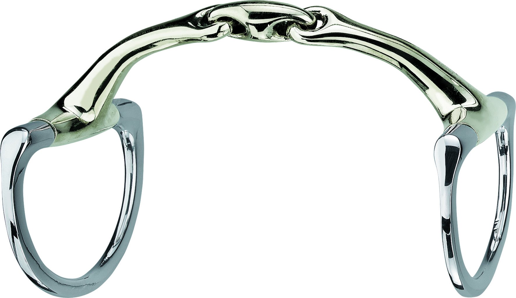 Sprenger Dynamic RS Olivenkopfgebiss mit D-förmigem Ring 16 mm doppelt gebrochen - Sensogan, 145 mm Weite
