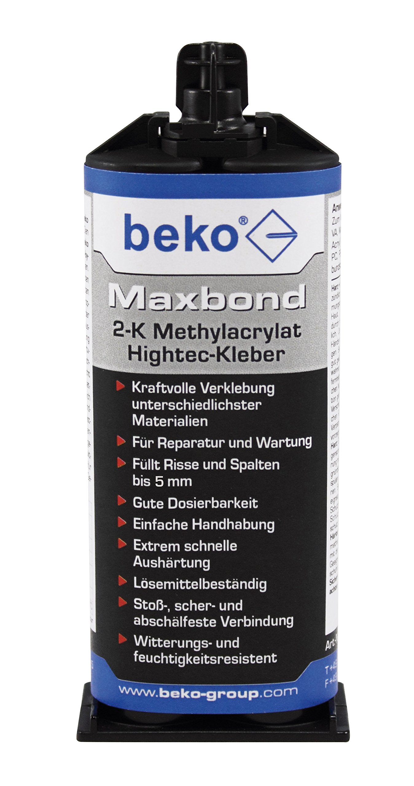 beko Maxbond 2-K Methylacrylat Hightec-Kleber 56 g inkl. 3 Zwangsmischer 270 656