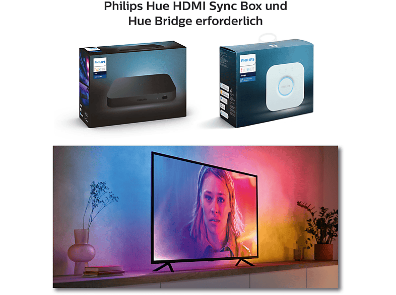 PHILIPS Hue Play Gradient 55 Zoll Lightstrip 16 Mio. Farben