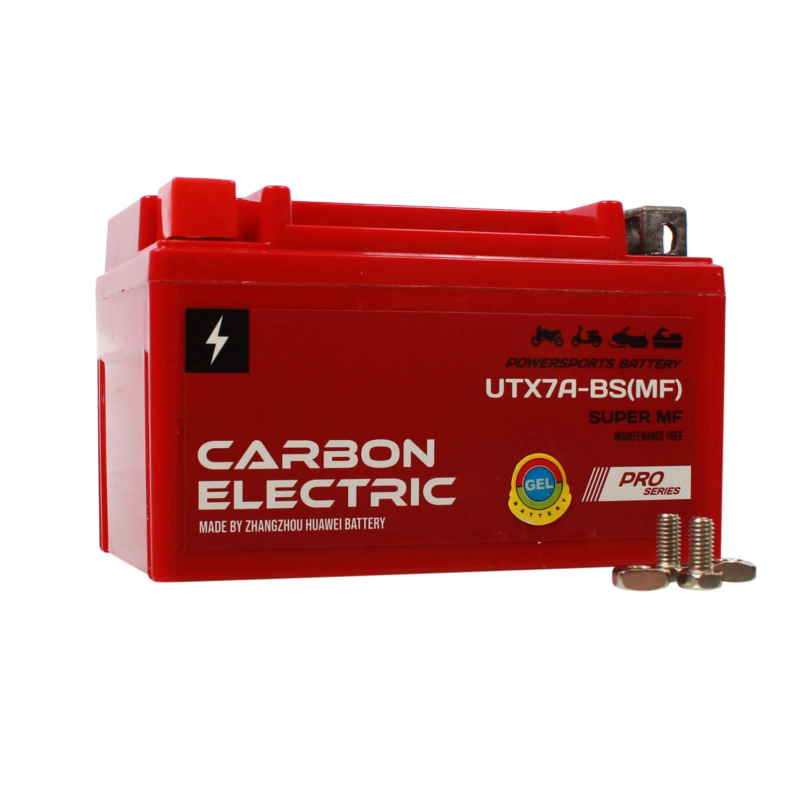 Carbon Electric Gel Batterie Motorradbatterie 7Ah YTX7A-BS MF 7 Ah