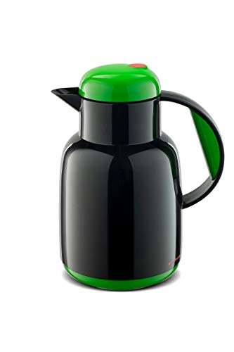 ROTPUNKT Isolierkanne 970 I 1,0 Liter I Glaseinsatz - 24h Heiß / 36h Kalt, BPA-freier Kunststoff, Robust & Langlebig, Kaffee, Tee, Geschmacksneutral