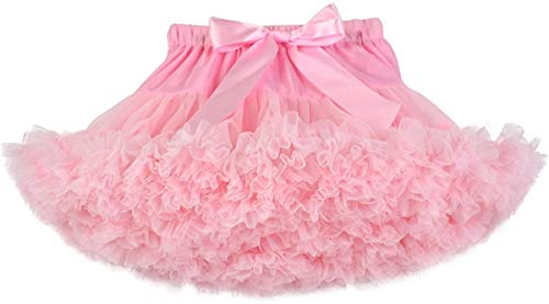Tutu Tüll Ballett Tanz Pettiskirt Pink Plissee Prinzessin Rock Fluffy für 8-10 Jahre Mädchen