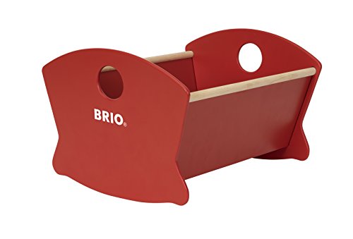 BRIO 30555 - Puppenwiege Holz, bunt