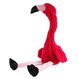 Kögler 76502 - Laber Flamingo "Peet", Labertier mit Aufnahme- und Wiedergabefunktion, plappert alles witzig nach und bewegt sich, ca. 34,5 cm groß, ideal als Geschenk für Jungen und Mädchen