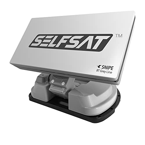 Selfsat Snipe BT Grey Line Single - automatische Camping Antenne incl. iOS/Android Steuerung