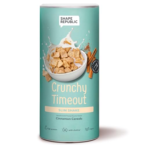 SHAPE REPUBLIC Cinnamon Cereals - Mahlzeitersatz Shake - Protein Pulver vegan - Enthält 24 Vitamine & Mineralstoffe - Diät Shakes zum Abnehmen