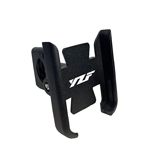 Handyhalterung für YZF R1 R3 R6 R15 R25 R125 Motorrad Lenker Rückspiegel Handy Halterung GPS Ständer Halterung (Lenkertyp schwarz)