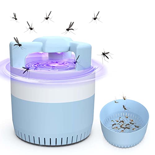 bubbacare Insektenvernichter Elektrisch, Moskitolampe Elektrisches UV-Licht, Schädlingsbekämpfer mit USB, 180° Mückenkiller-Licht, Mückenfalle ziehen Fliegende Insekten für Innen- und Außenbereich