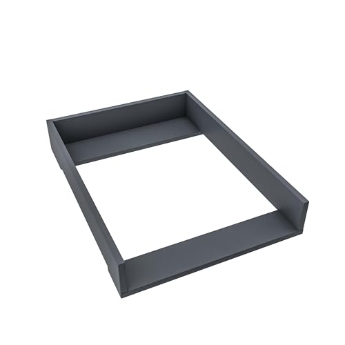 REGALIK Wickelaufsatz für Koppang IKEA 72cm x 50cm - Abnehmbar Wickeltischaufsatz für Kommode in Graphit - Abgeschlossen mit ABS Material 1mm