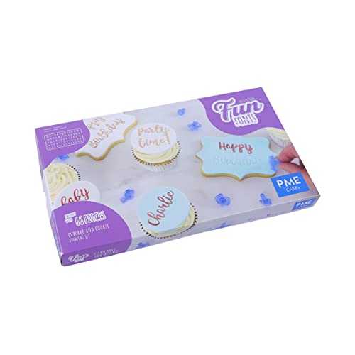 PME Fun Fonts Cupcakes und Kekse Stempelset-Sammlung 1