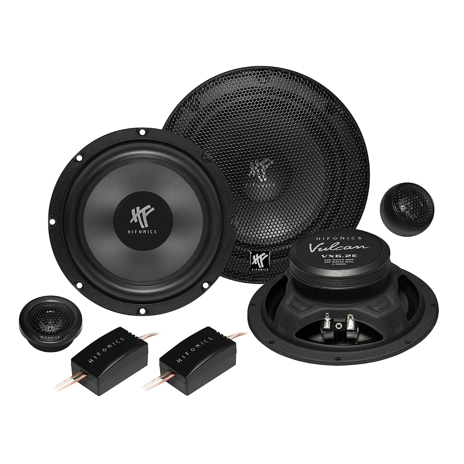 Mediadox Hifonics VX6.2E Front/Heck 16,5cm/165mm 2-Wege Kompo Auto Lautsprecher/Boxen/Speaker kompatibel mit Ford I