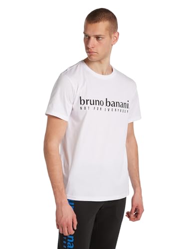 bruno banani Shirt mit Rundhalsausschnitt, Abbott, Weiß, L