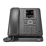 Gigaset Maxwell C - schnurgebundenes DECT-Telefon, mit bis zu 4 VoIP-Konten - 2,8“ TFT-Farbdisplay - Volltastatur - 8 Funktionstasten und 9 weitere auf dem Display, schwarz