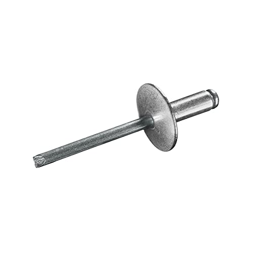GOEBEL® - 250 x Blindniete Aluminium/Stahl (Ø x L) 5,0 x 8,0 mm mit Großkopf - Großkopf Niete - Popniete - STANDARD