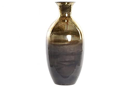 Vase aus Aluminium, Deko-Linie, grau, 29 x 29 x 58 cm (Referenz: JR-170415)