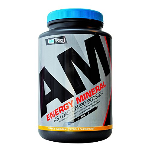 AMSPORT® Energy Mineral Pfirsich-Maracuja 1700g, isotonisches Getränkepulver mit Elektrolyten und Vitaminen
