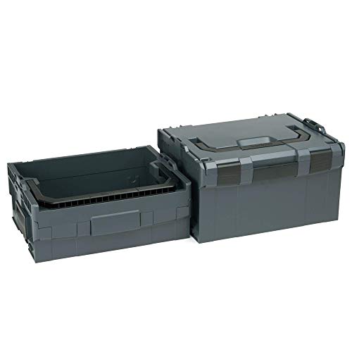 Bosch Sortimo Werkzeugkoffer | LT BOX 170 & L BOXX 238 | Sortimentskasten Kunststoff Gross | Werkzeugkoffer leer | Ideale Sortimentskoffer groß
